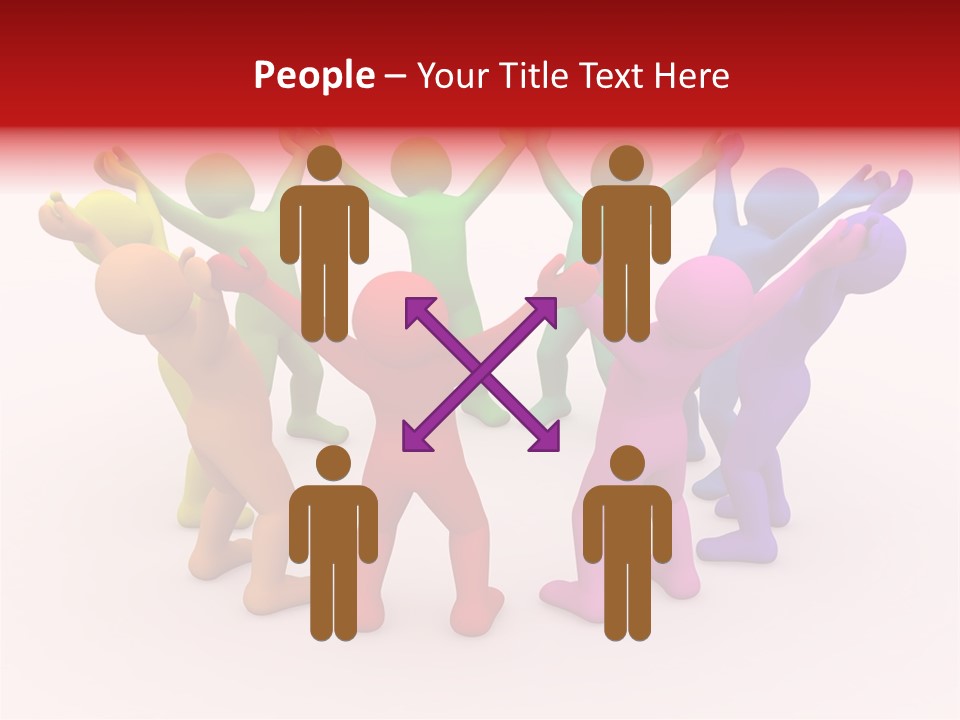 3D People Partner PowerPoint Template