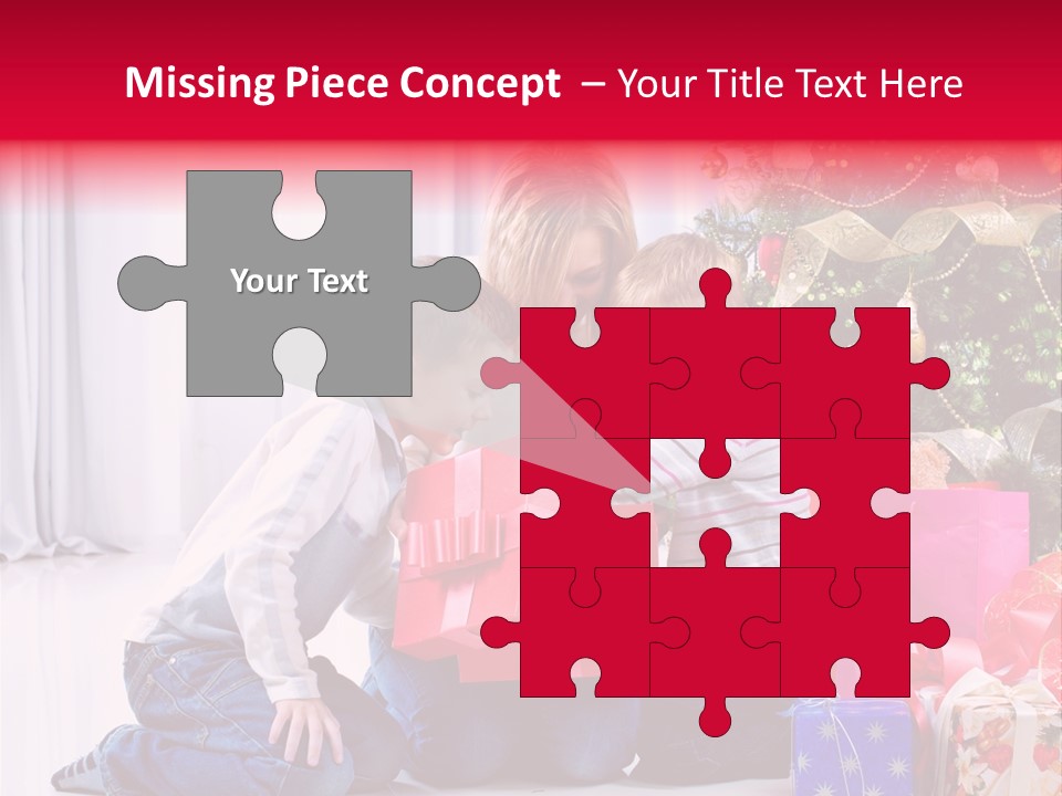 Home Tree Son PowerPoint Template