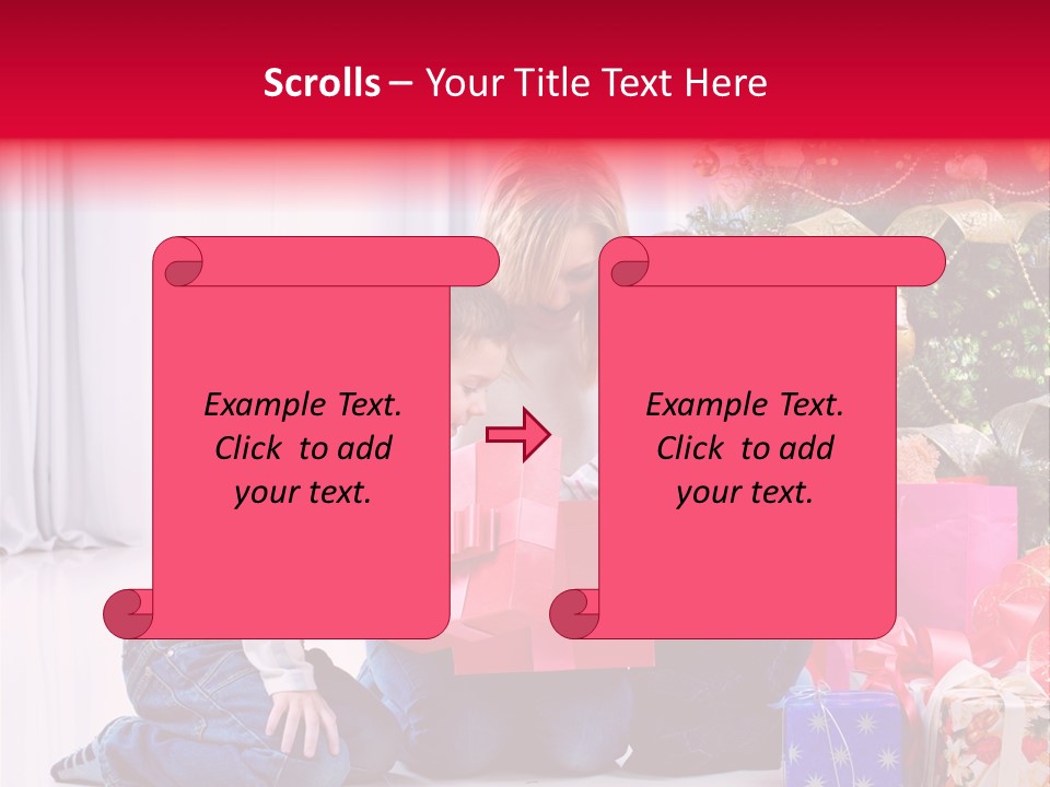 Home Tree Son PowerPoint Template