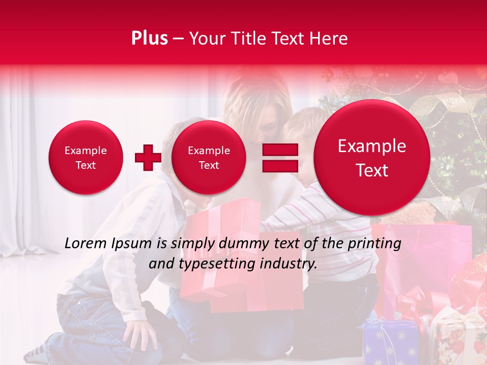 Home Tree Son PowerPoint Template