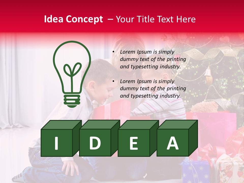 Home Tree Son PowerPoint Template