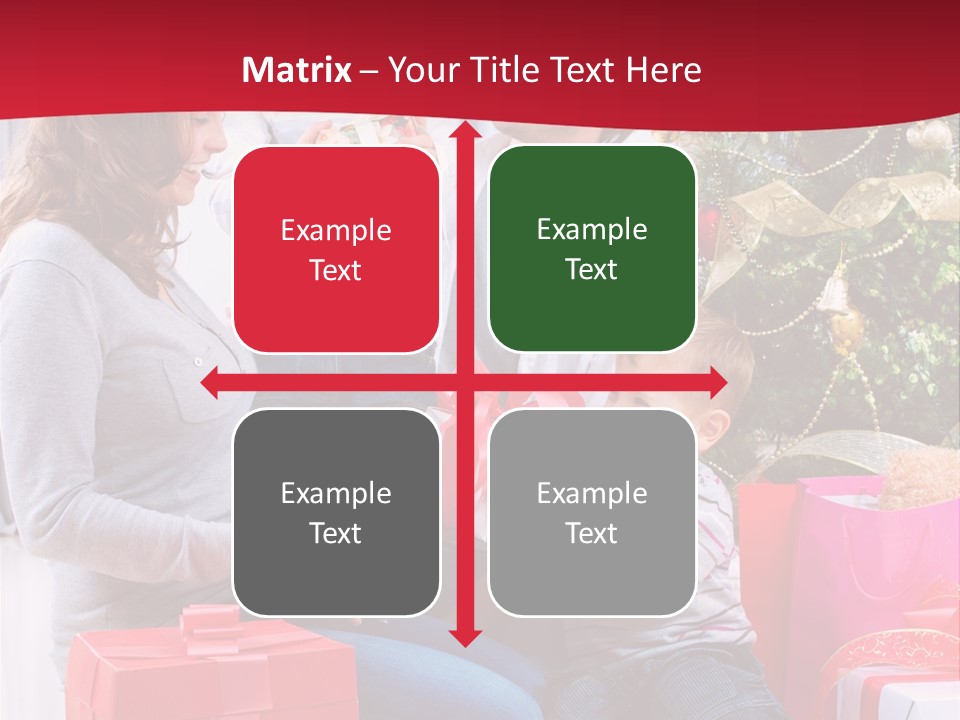 Boy Child Garland PowerPoint Template