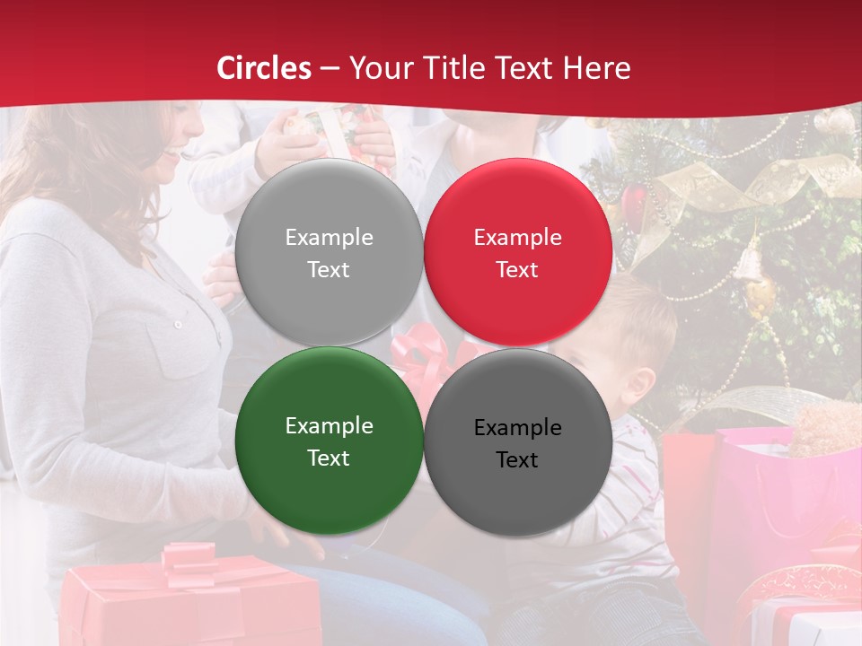 Boy Child Garland PowerPoint Template