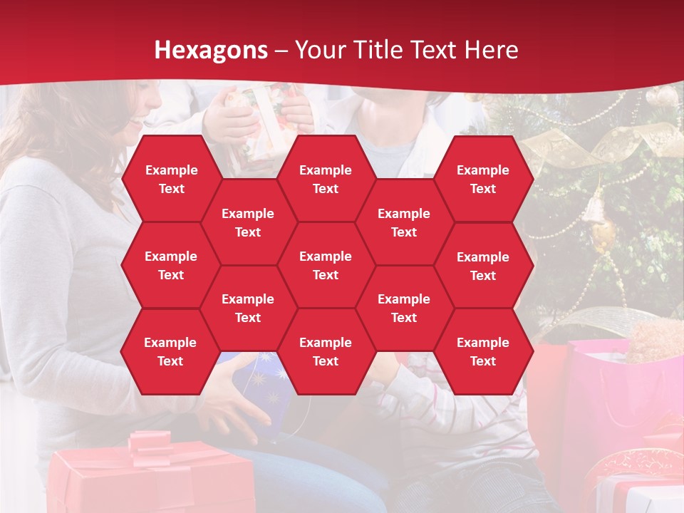 Boy Child Garland PowerPoint Template