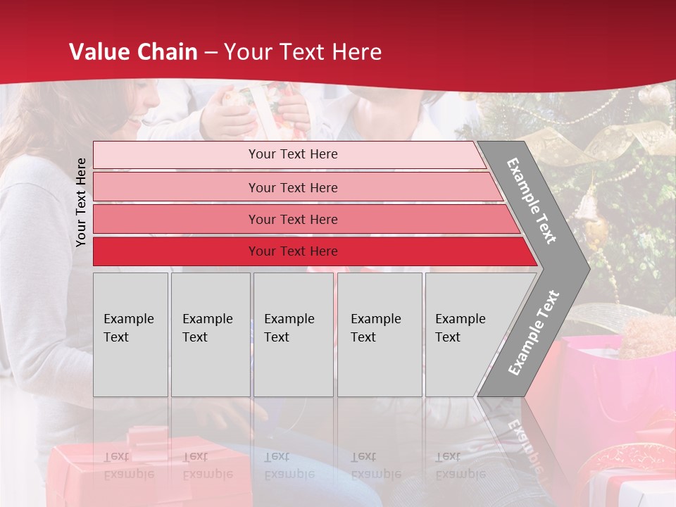Boy Child Garland PowerPoint Template
