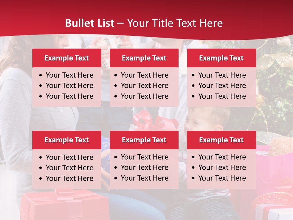 Boy Child Garland PowerPoint Template