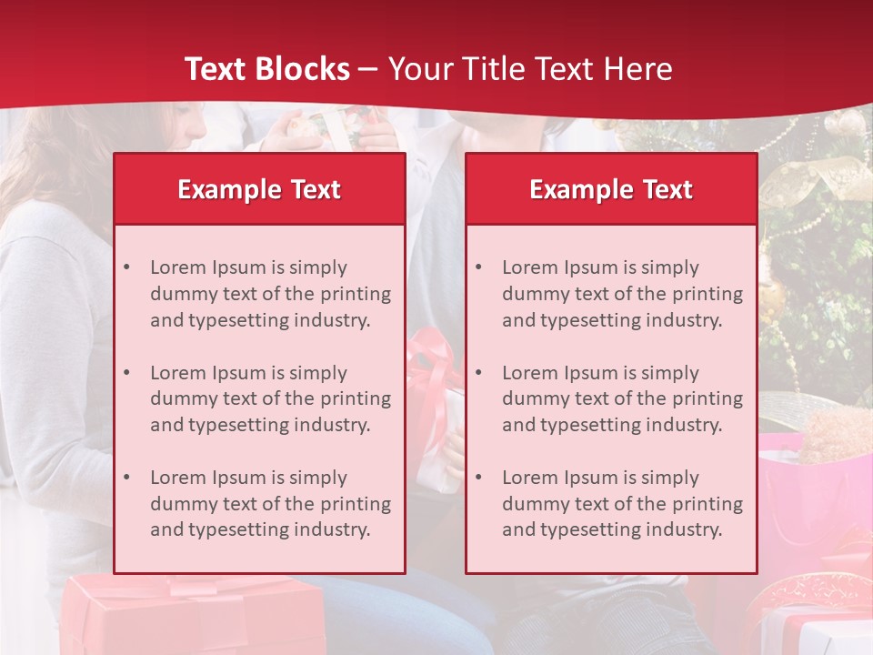 Boy Child Garland PowerPoint Template