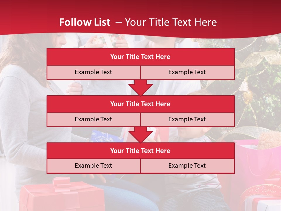 Boy Child Garland PowerPoint Template
