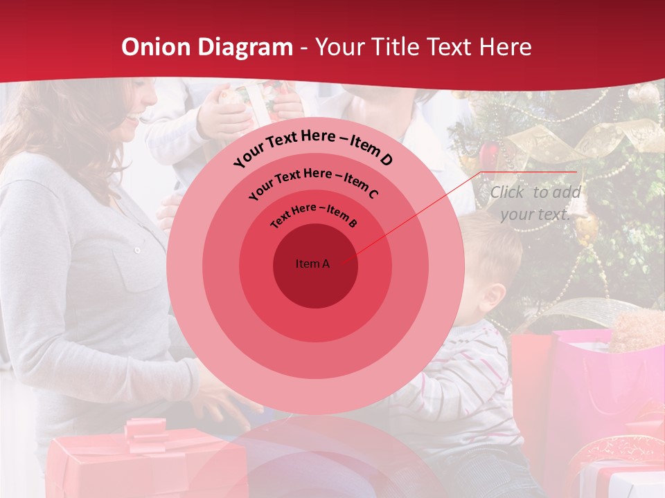 Boy Child Garland PowerPoint Template