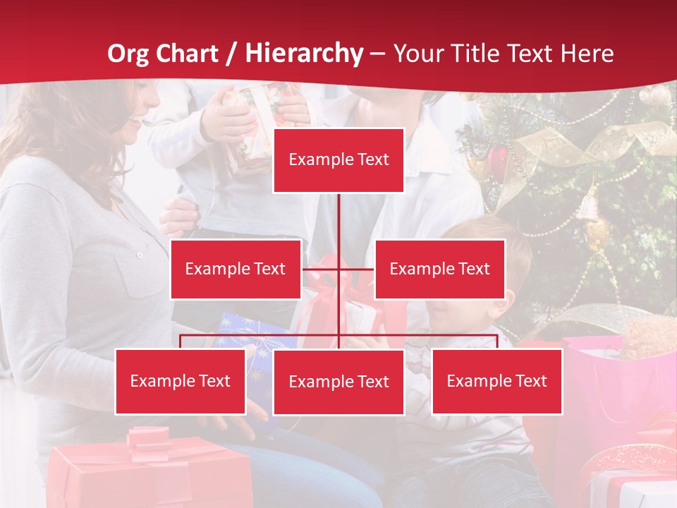 Boy Child Garland PowerPoint Template