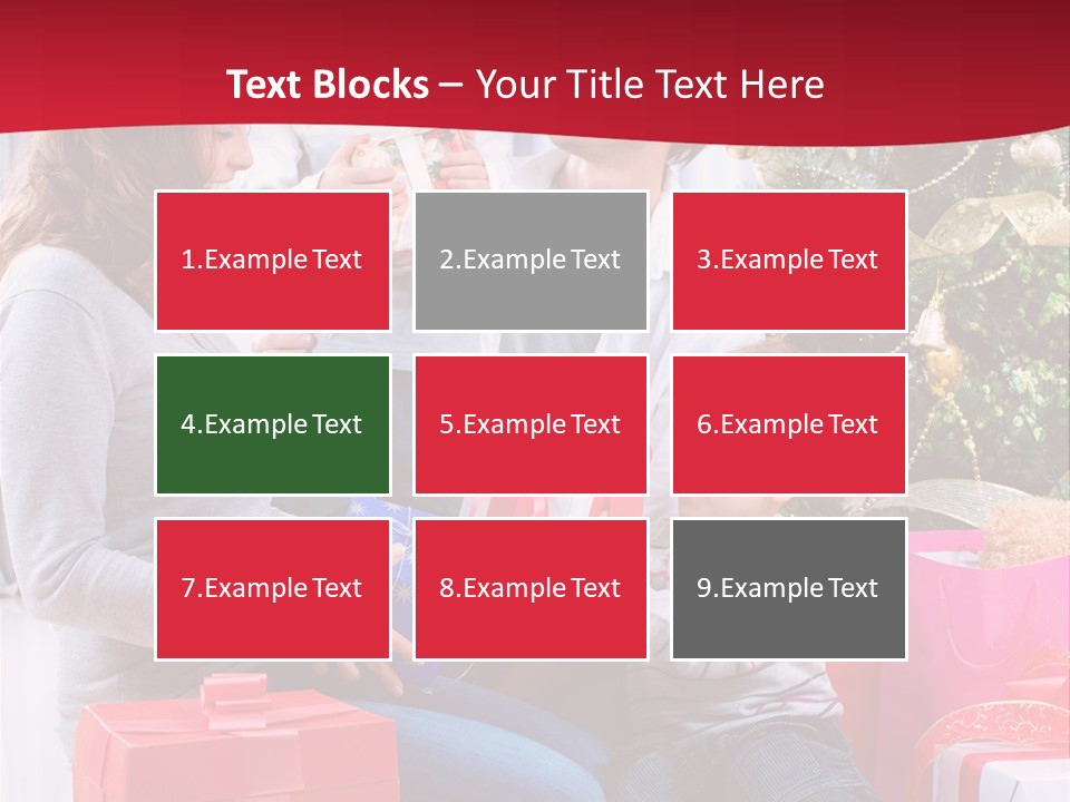 Boy Child Garland PowerPoint Template