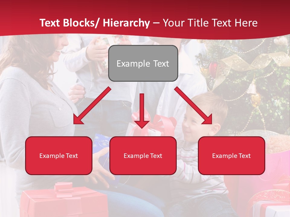 Boy Child Garland PowerPoint Template