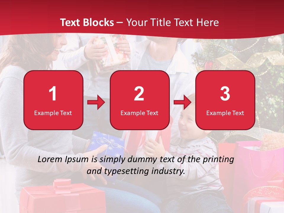 Boy Child Garland PowerPoint Template