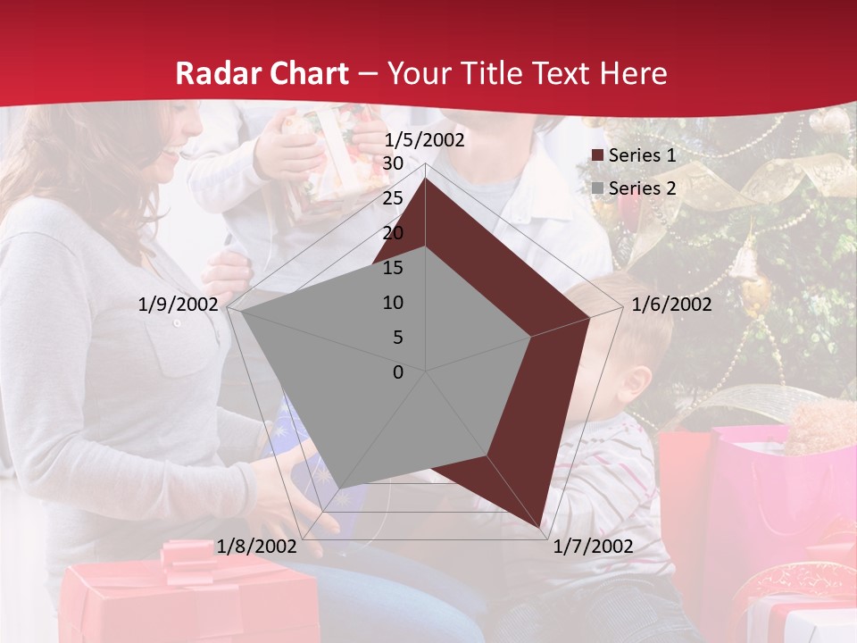 Boy Child Garland PowerPoint Template