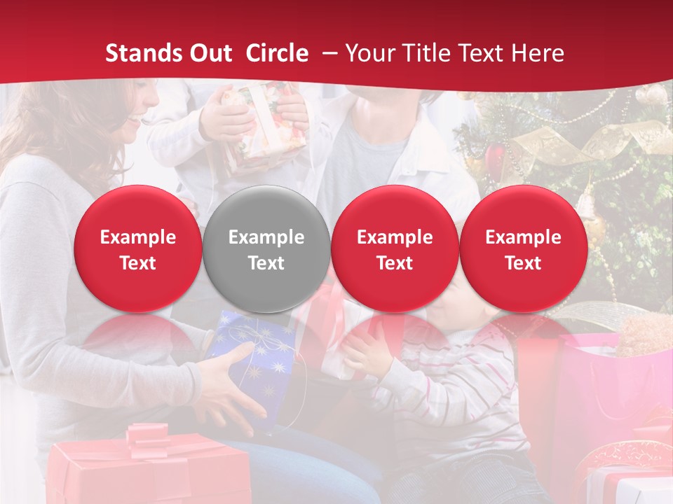 Boy Child Garland PowerPoint Template