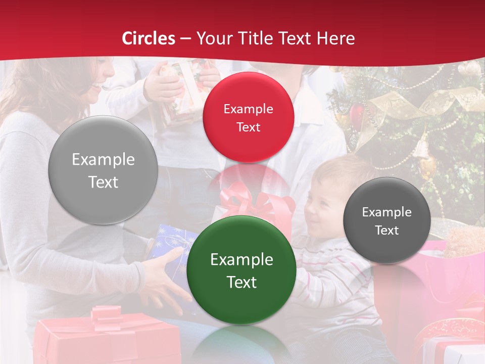 Boy Child Garland PowerPoint Template