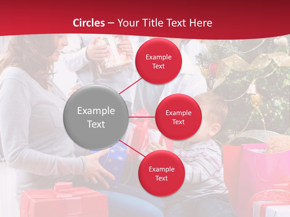 Boy Child Garland PowerPoint Template