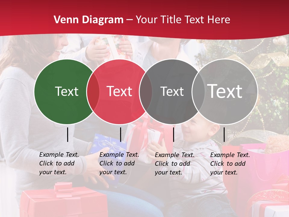 Boy Child Garland PowerPoint Template