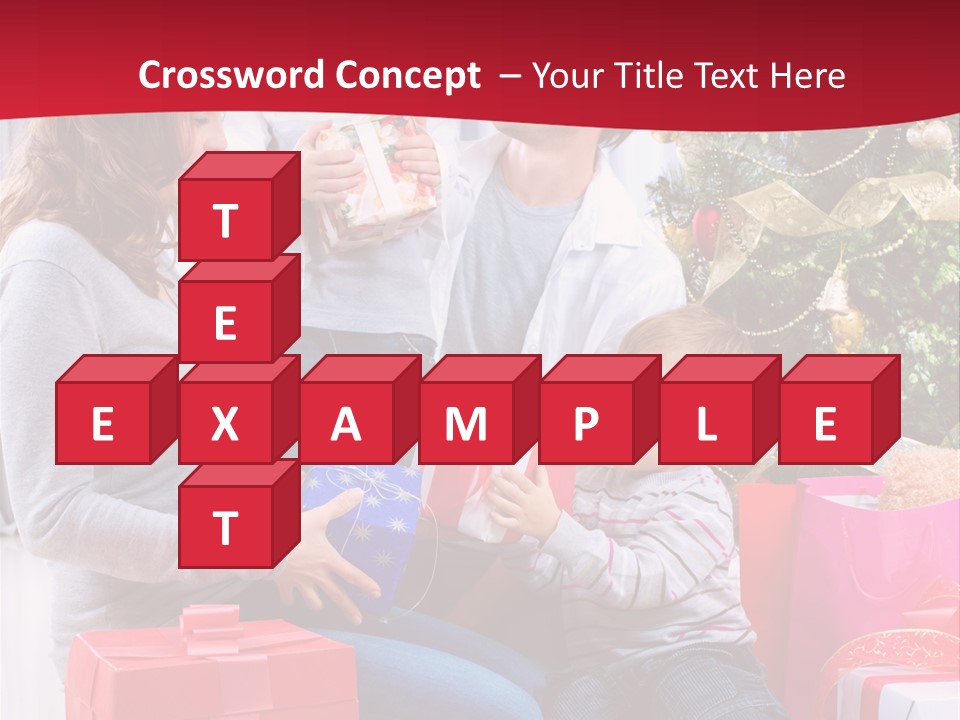 Boy Child Garland PowerPoint Template