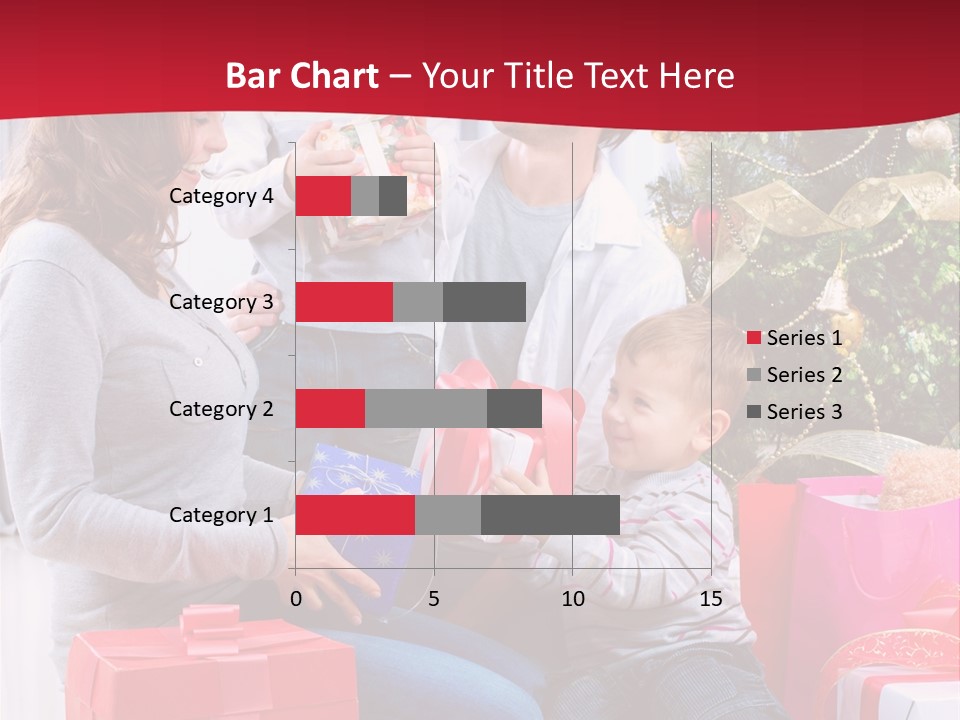 Boy Child Garland PowerPoint Template