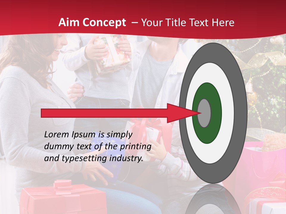 Boy Child Garland PowerPoint Template