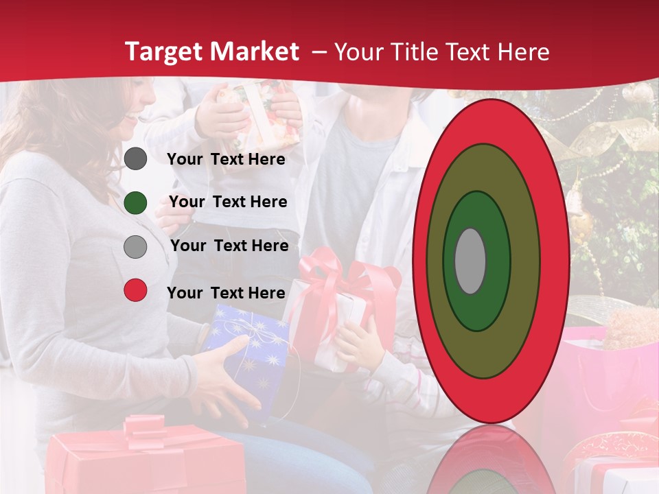 Boy Child Garland PowerPoint Template