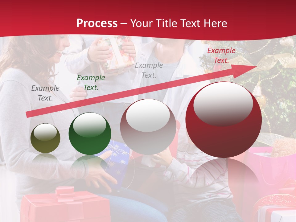 Boy Child Garland PowerPoint Template