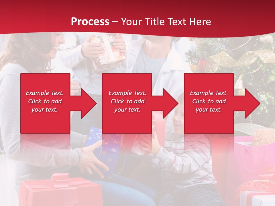 Boy Child Garland PowerPoint Template