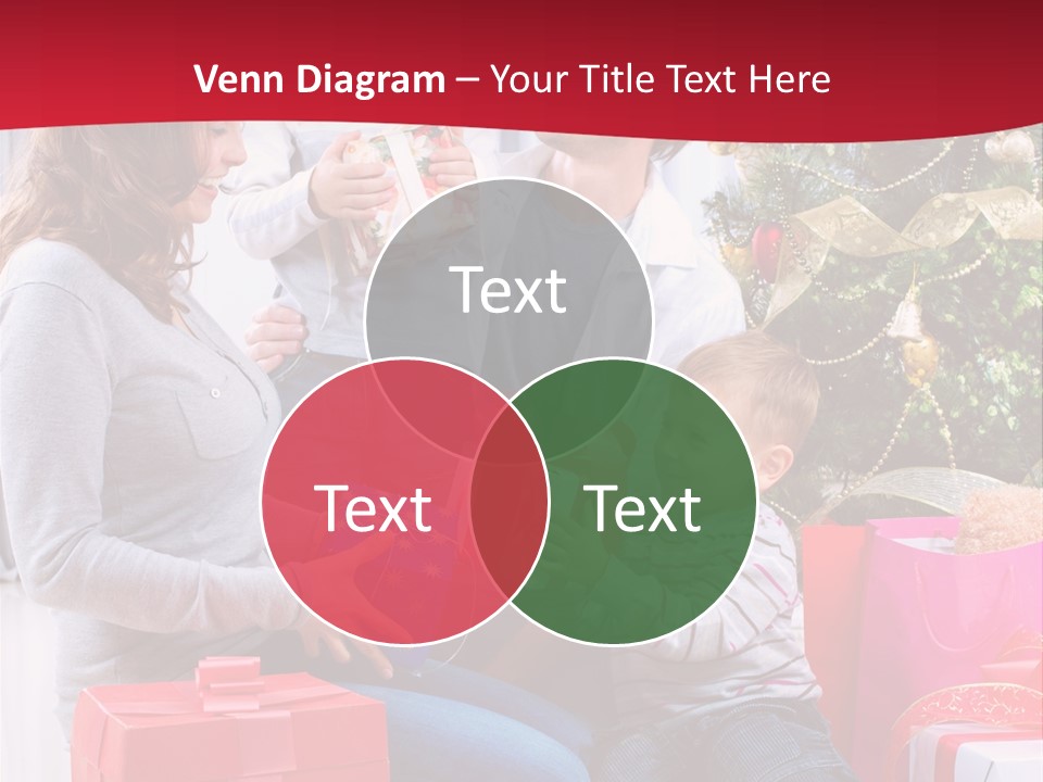 Boy Child Garland PowerPoint Template