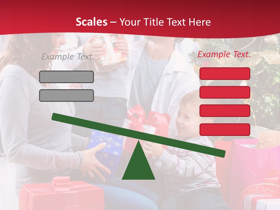 Boy Child Garland PowerPoint Template