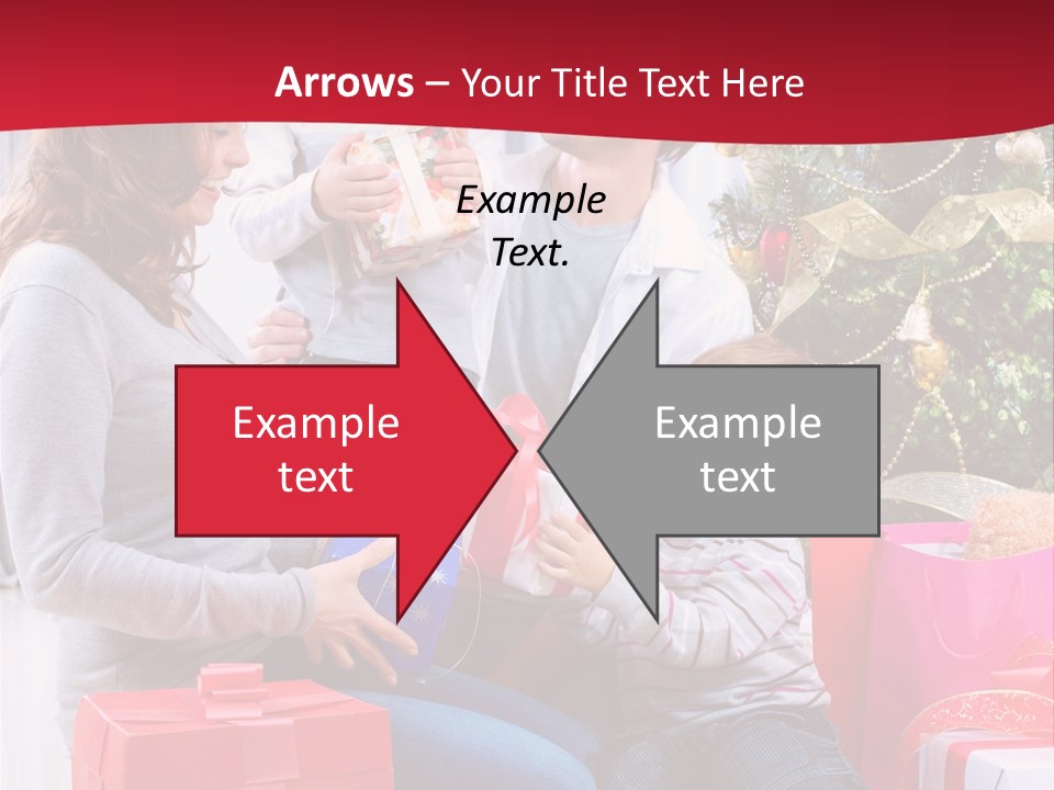 Boy Child Garland PowerPoint Template