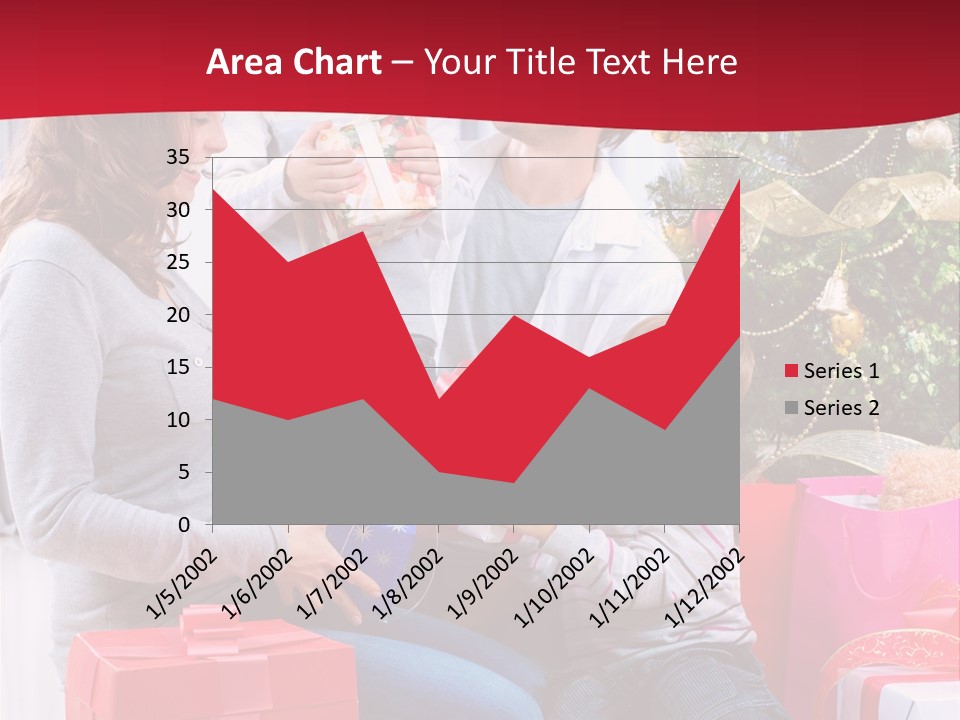 Boy Child Garland PowerPoint Template