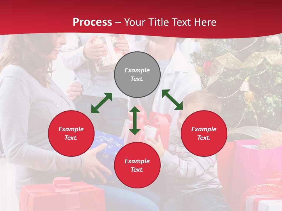 Boy Child Garland PowerPoint Template