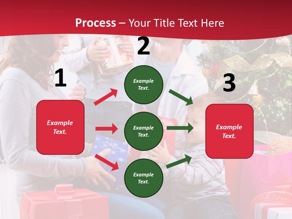 Boy Child Garland PowerPoint Template