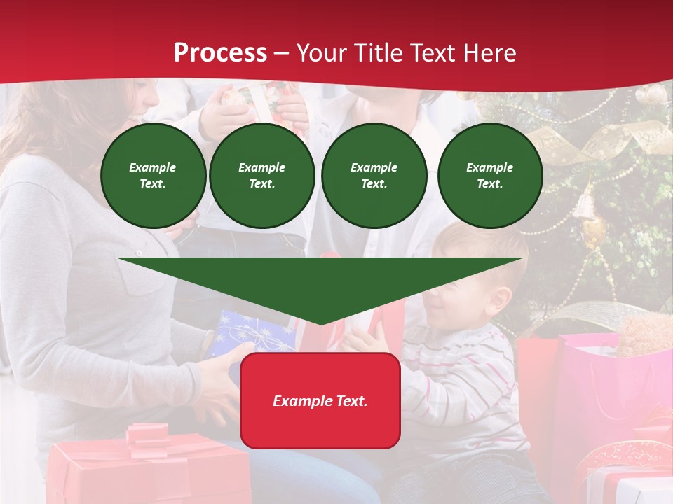 Boy Child Garland PowerPoint Template