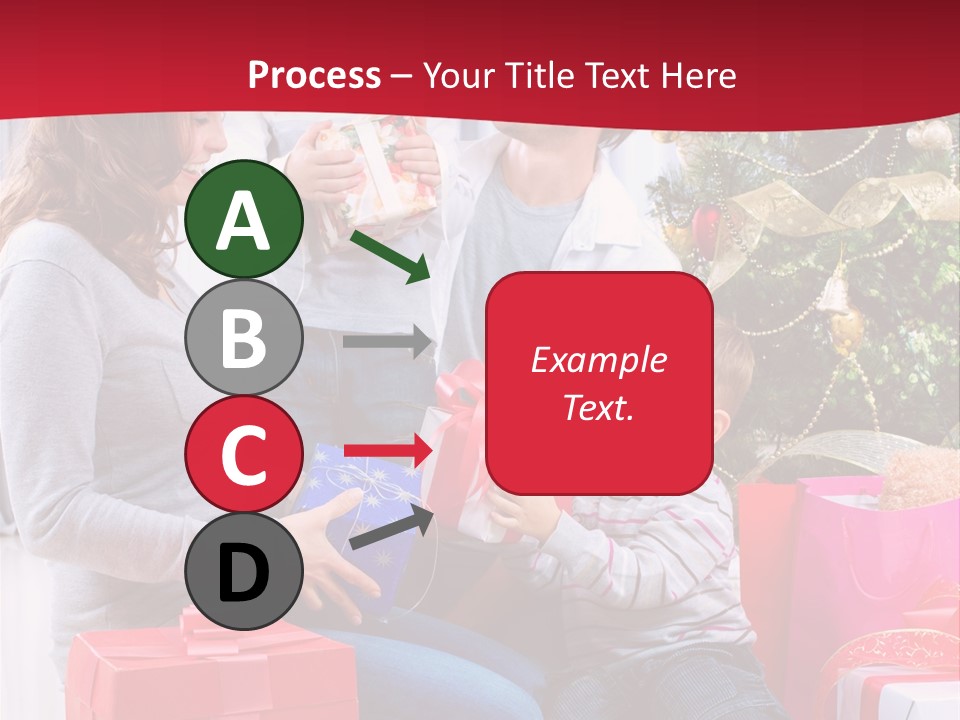 Boy Child Garland PowerPoint Template