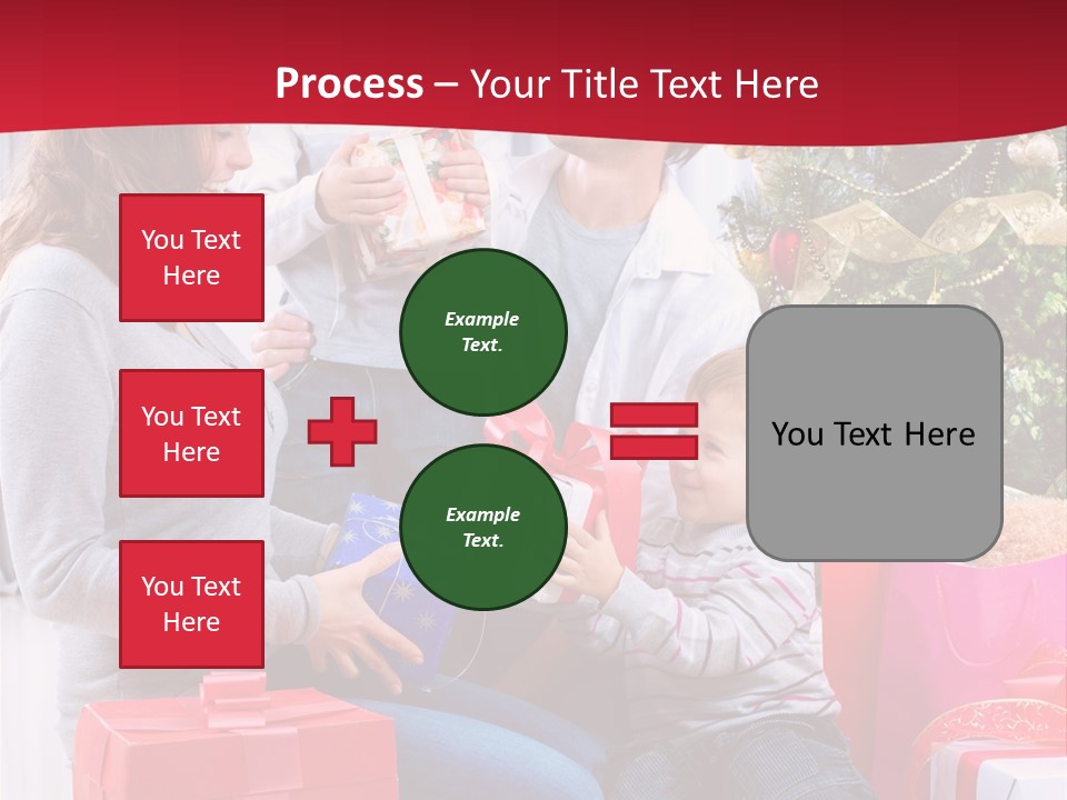 Boy Child Garland PowerPoint Template