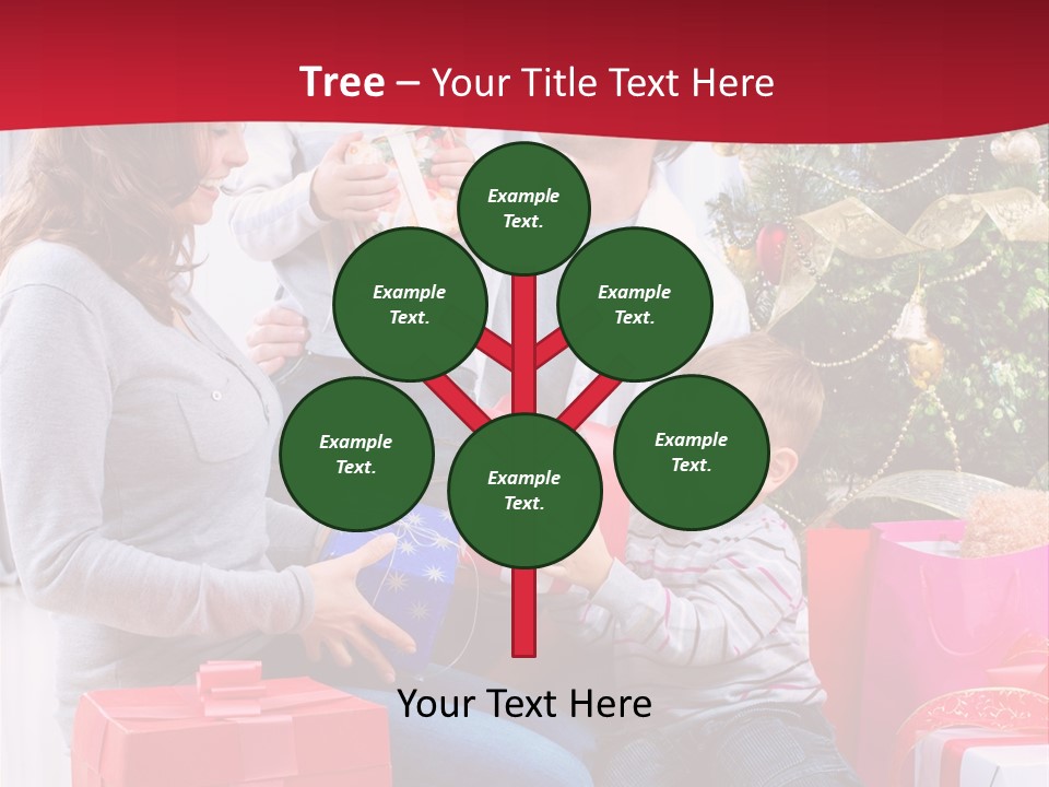 Boy Child Garland PowerPoint Template