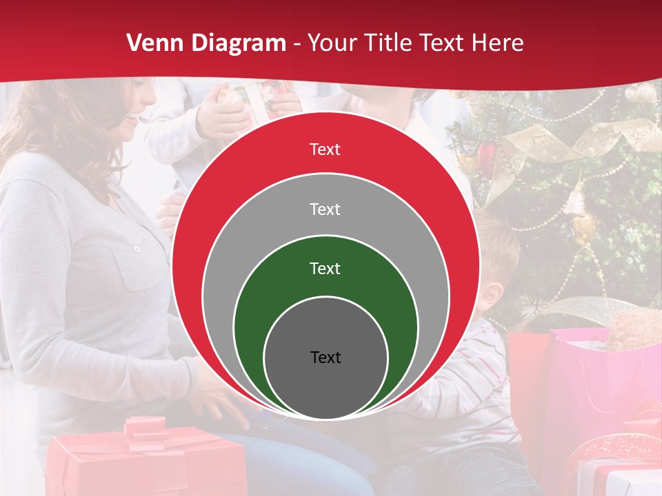 Boy Child Garland PowerPoint Template