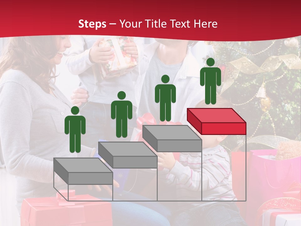 Boy Child Garland PowerPoint Template