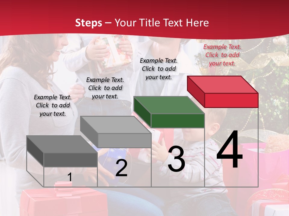 Boy Child Garland PowerPoint Template