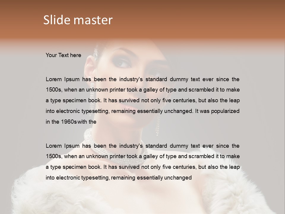 Retro Fashion Dramatic PowerPoint Template