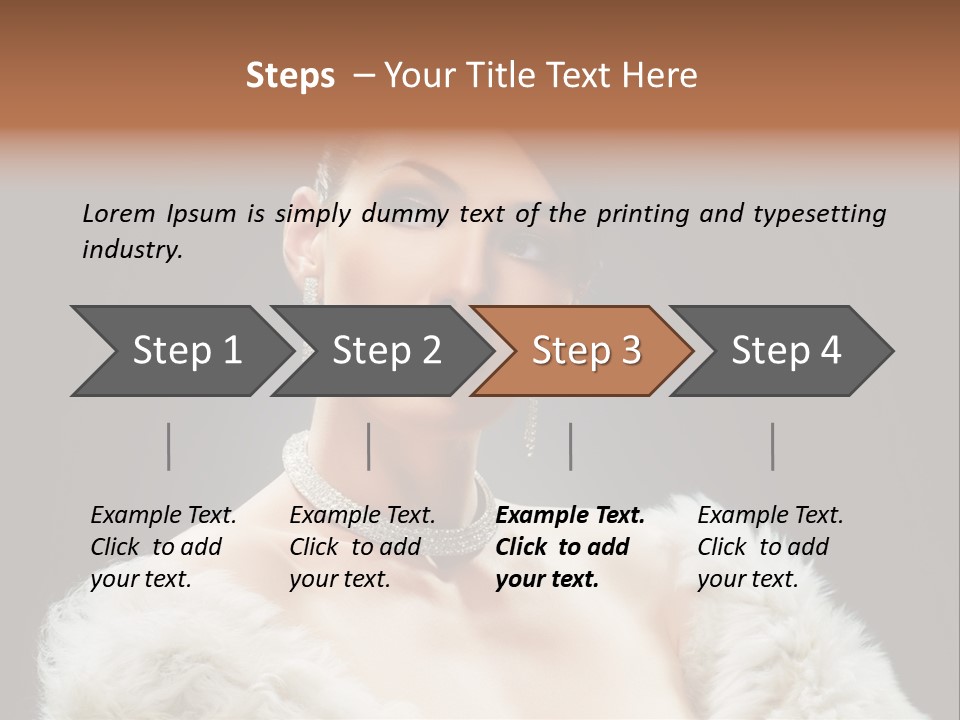 Retro Fashion Dramatic PowerPoint Template