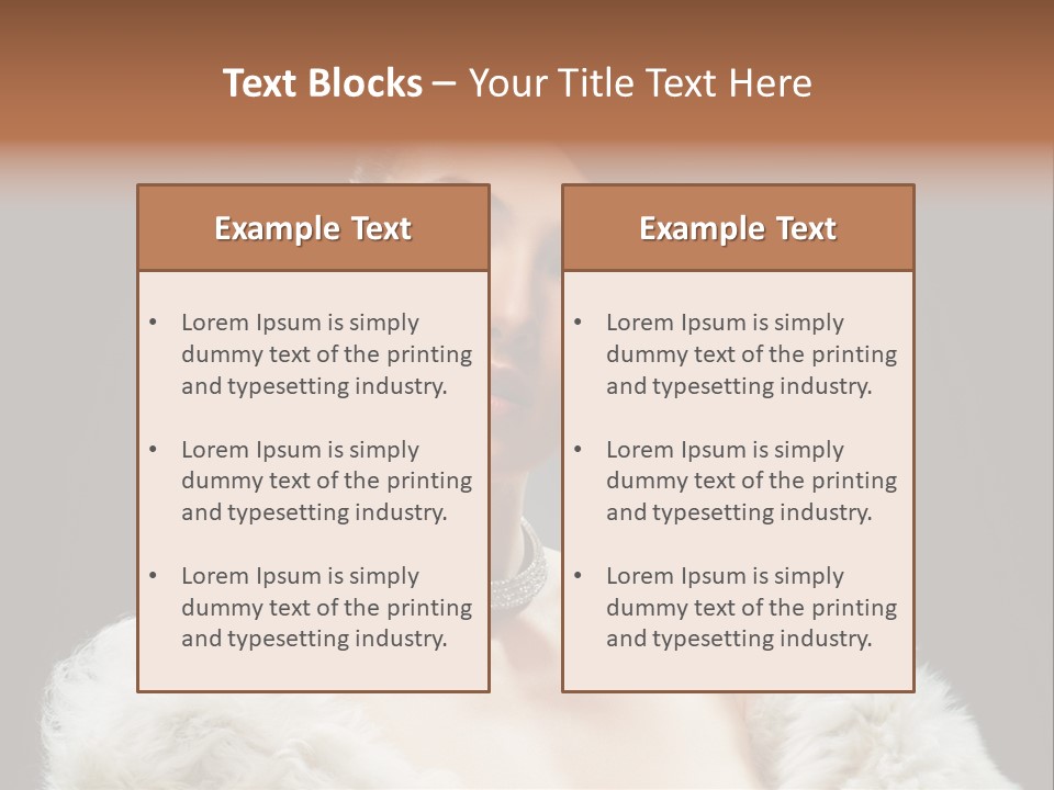 Retro Fashion Dramatic PowerPoint Template