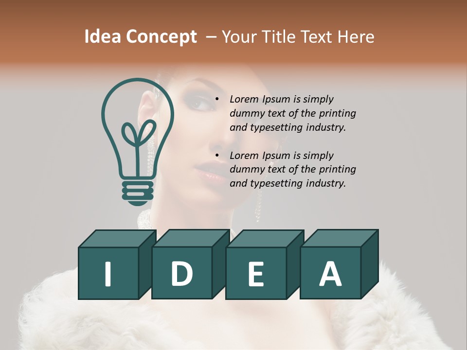 Retro Fashion Dramatic PowerPoint Template