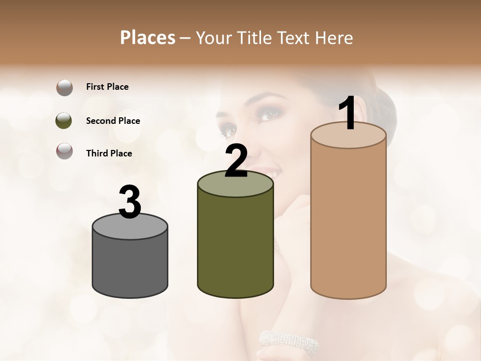 Eyes Jewelry Beauty PowerPoint Template