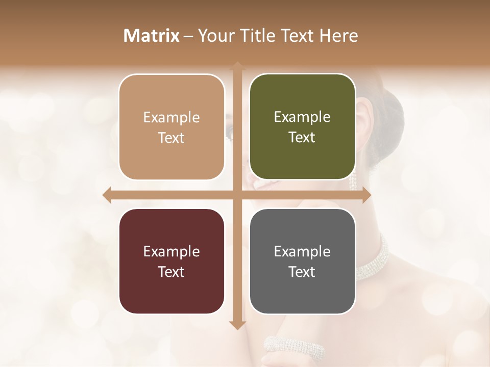 Eyes Jewelry Beauty PowerPoint Template