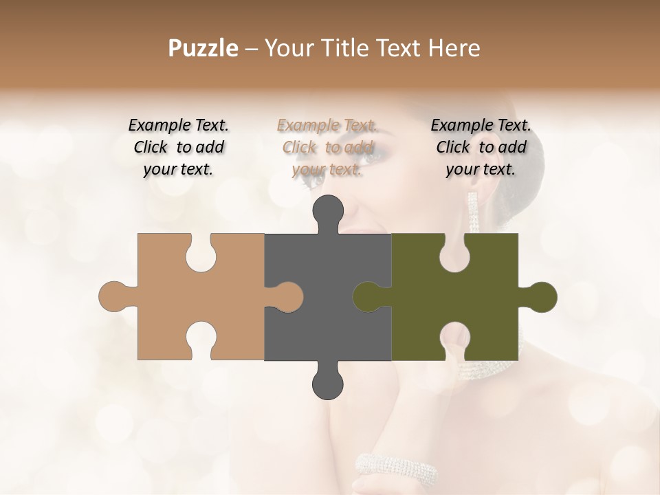 Eyes Jewelry Beauty PowerPoint Template