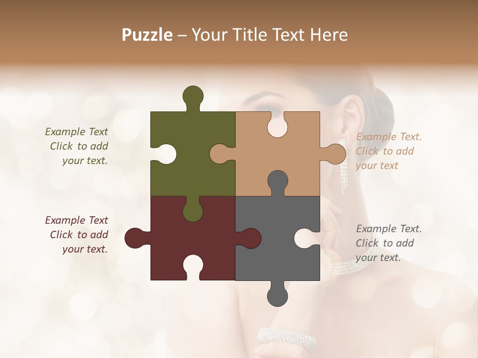 Eyes Jewelry Beauty PowerPoint Template