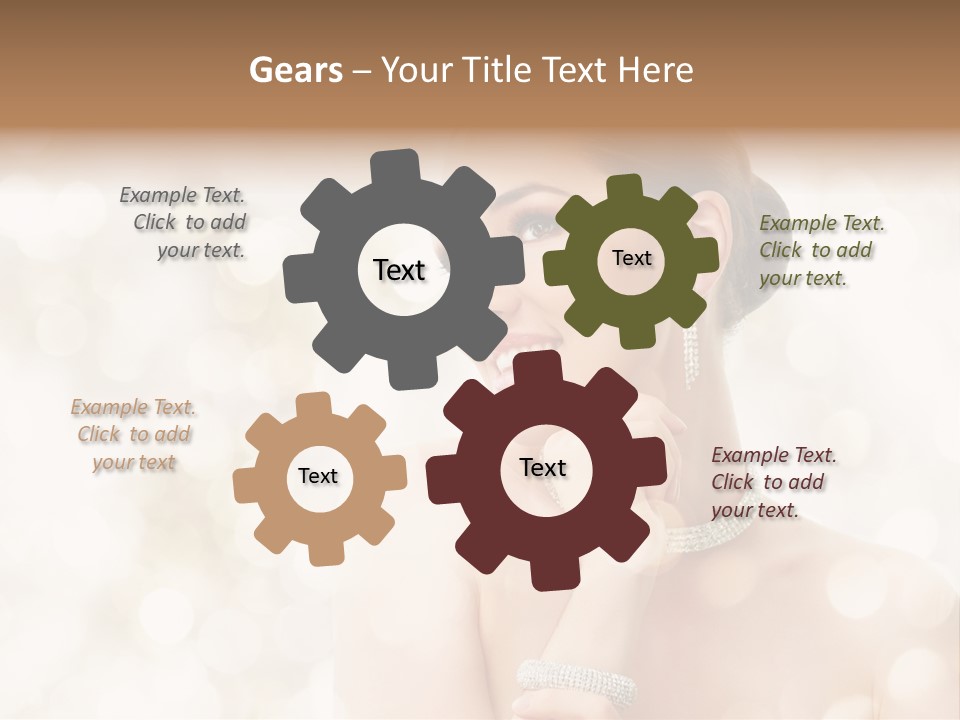 Eyes Jewelry Beauty PowerPoint Template